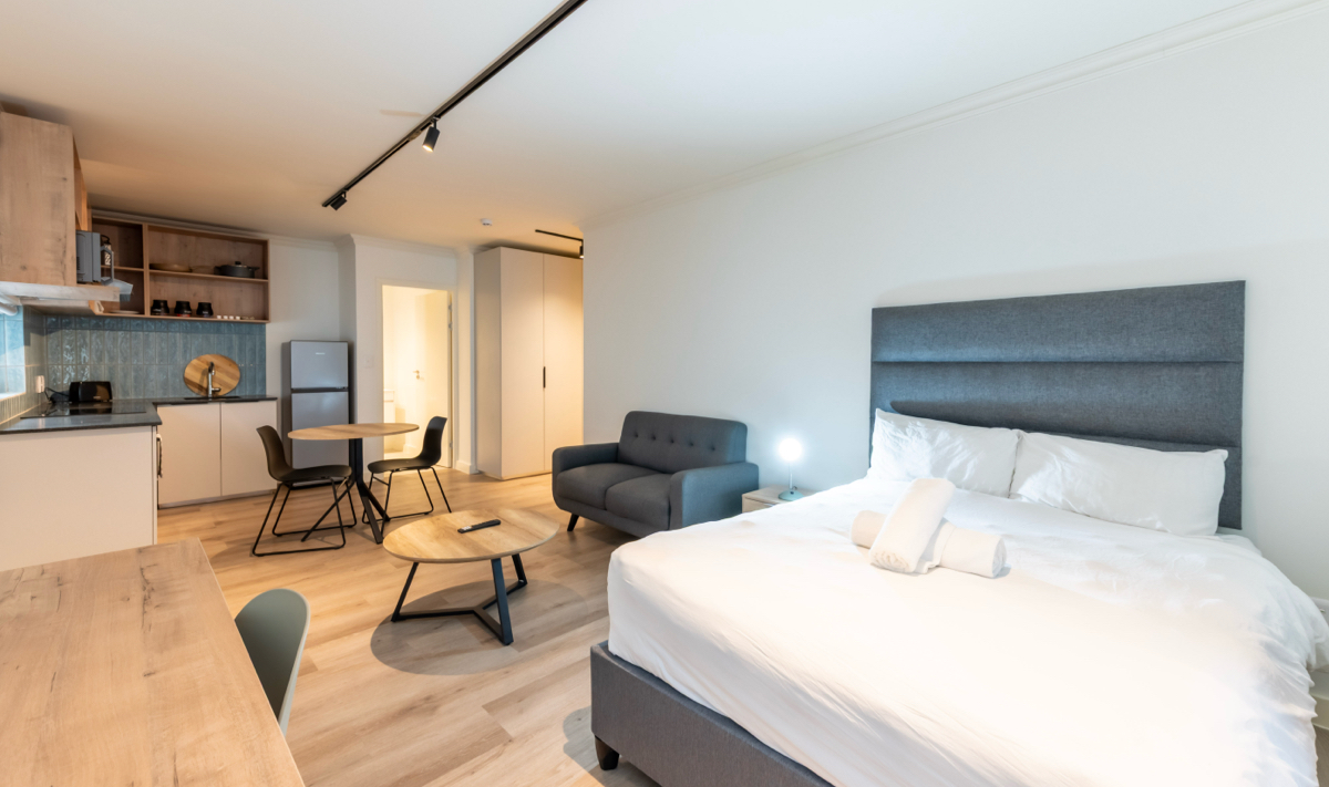 Studio interior at Metropole The York