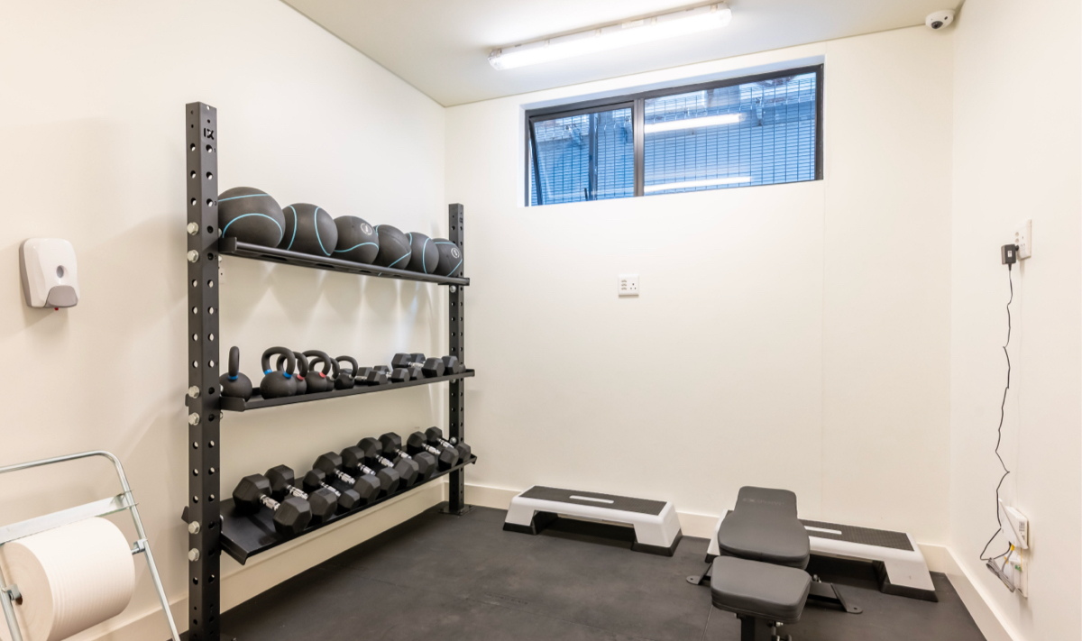 On-site fitness centre at Metropole The York